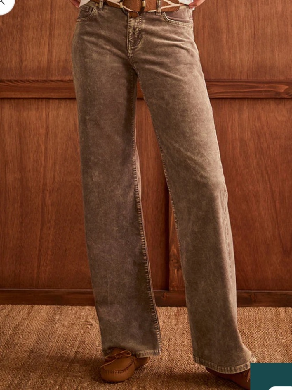 Cabi London Cord wide leg pants